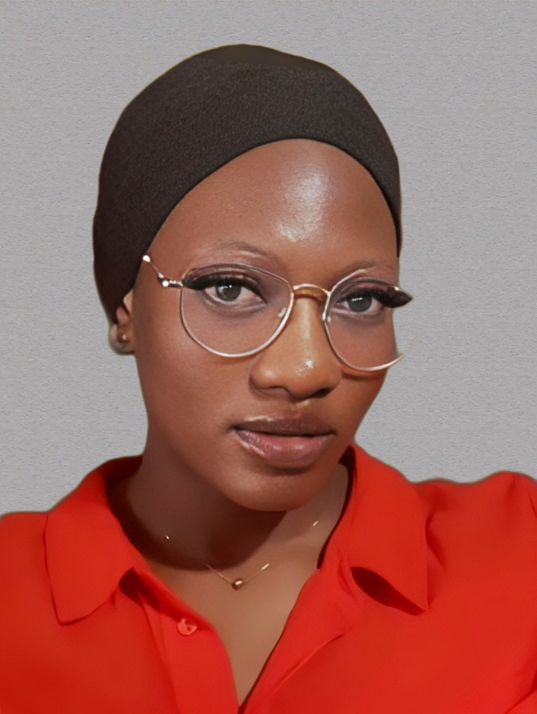 A passport photo of myself